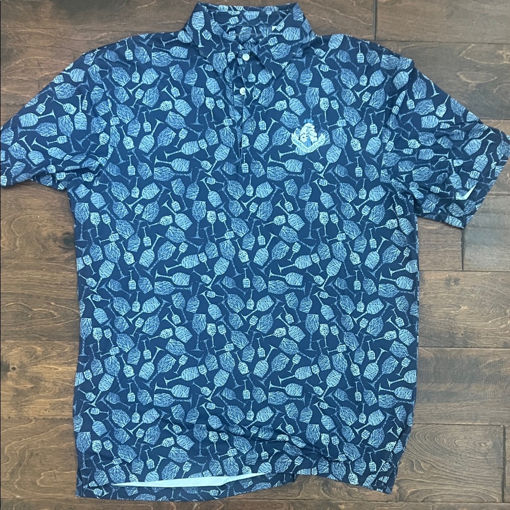 Carnoustie Golf Links Wine Glass Golf Polo
